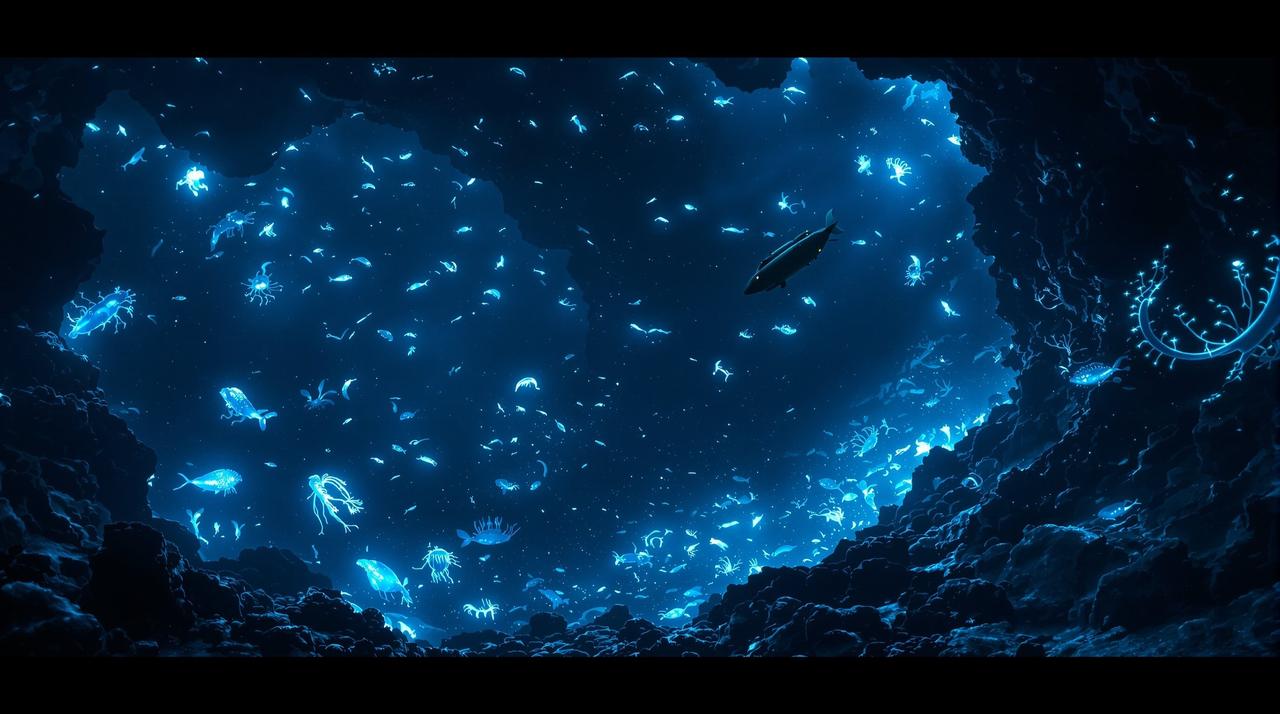 影视天堂作品《深海探秘》宣传海报，纪录片类型作品